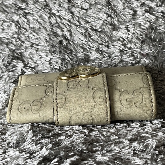 Gucci Key holder Key case Guccissima Beige Gold Woman Authentic - Picture 5 of 15